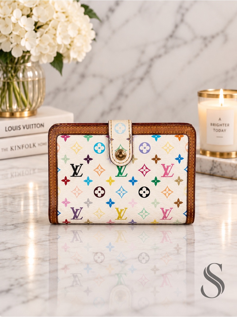 Louis Vuitton x Murakami Multicolor Kisslock Wallet | Vintage | Full Inclusion